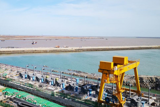 江苏田湾核电站5、6号机组取水头部、取水口管理站建安工程